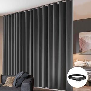 Room divider curtain with flexible ceiling rack. Never used.